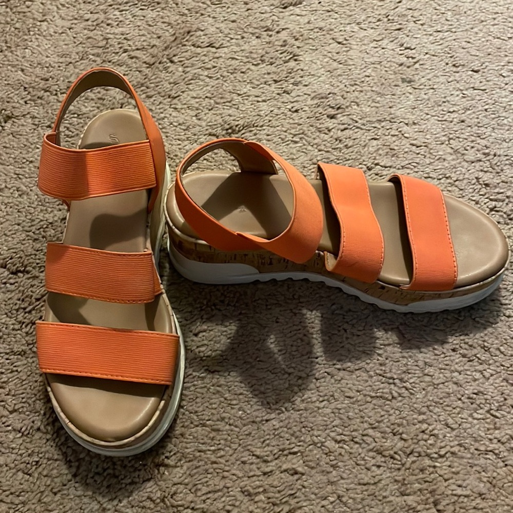 Orange UniversityThread Sandals
